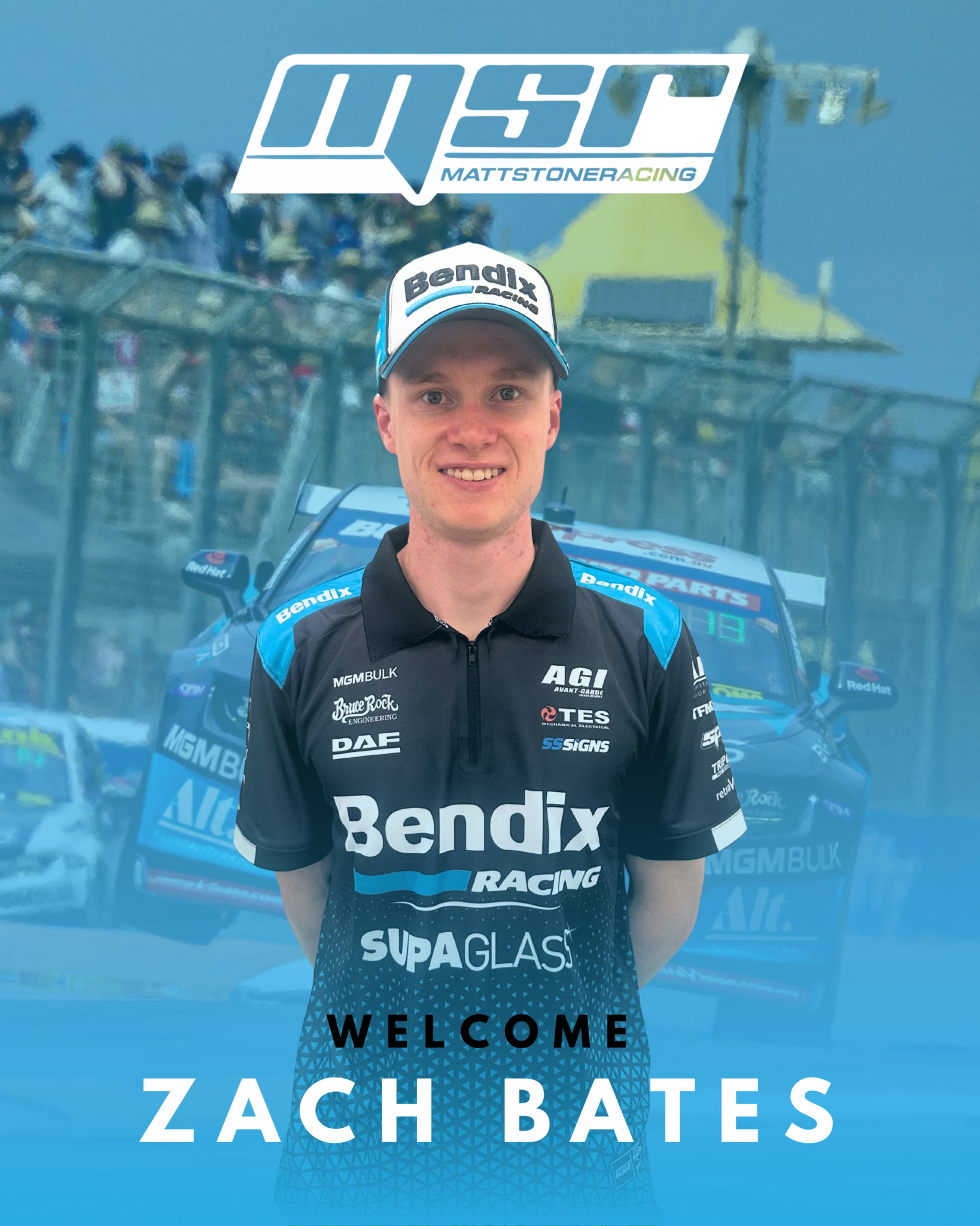 Zach Reicks Racing MSR signs Zach Bates for 2026 Supercars season – Matt Stone Racing